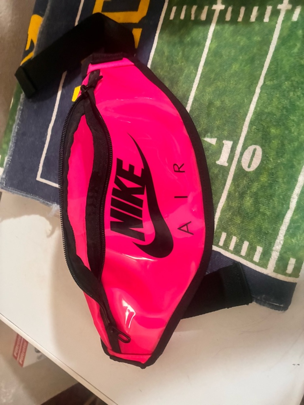 Nike Pink Air Waist Pack with Black Logo